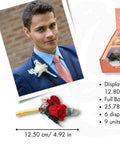 Boutonniere · Preserved Rose Lapel Pin