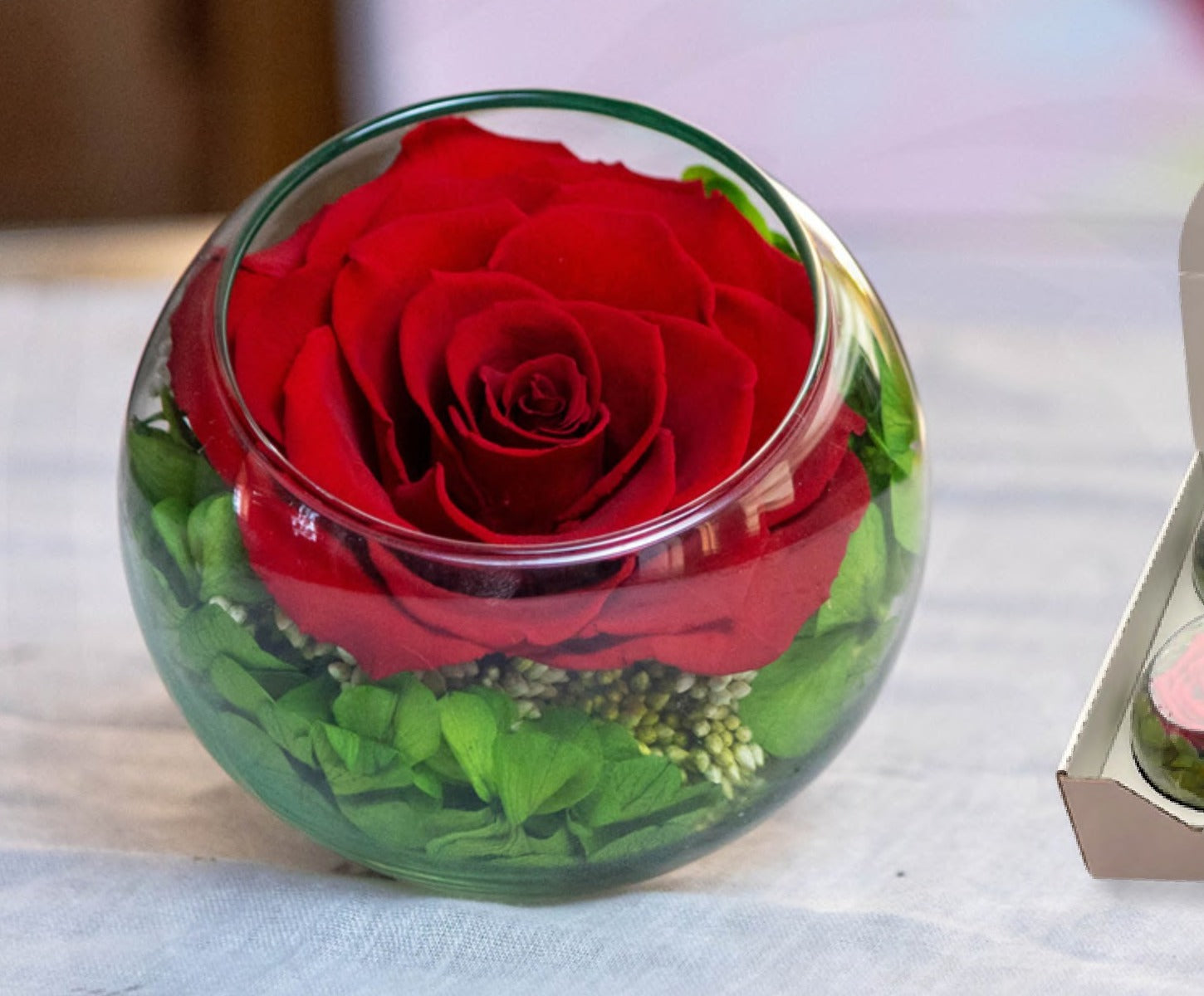 Gift Box 40 · Rose in Glass Bowl