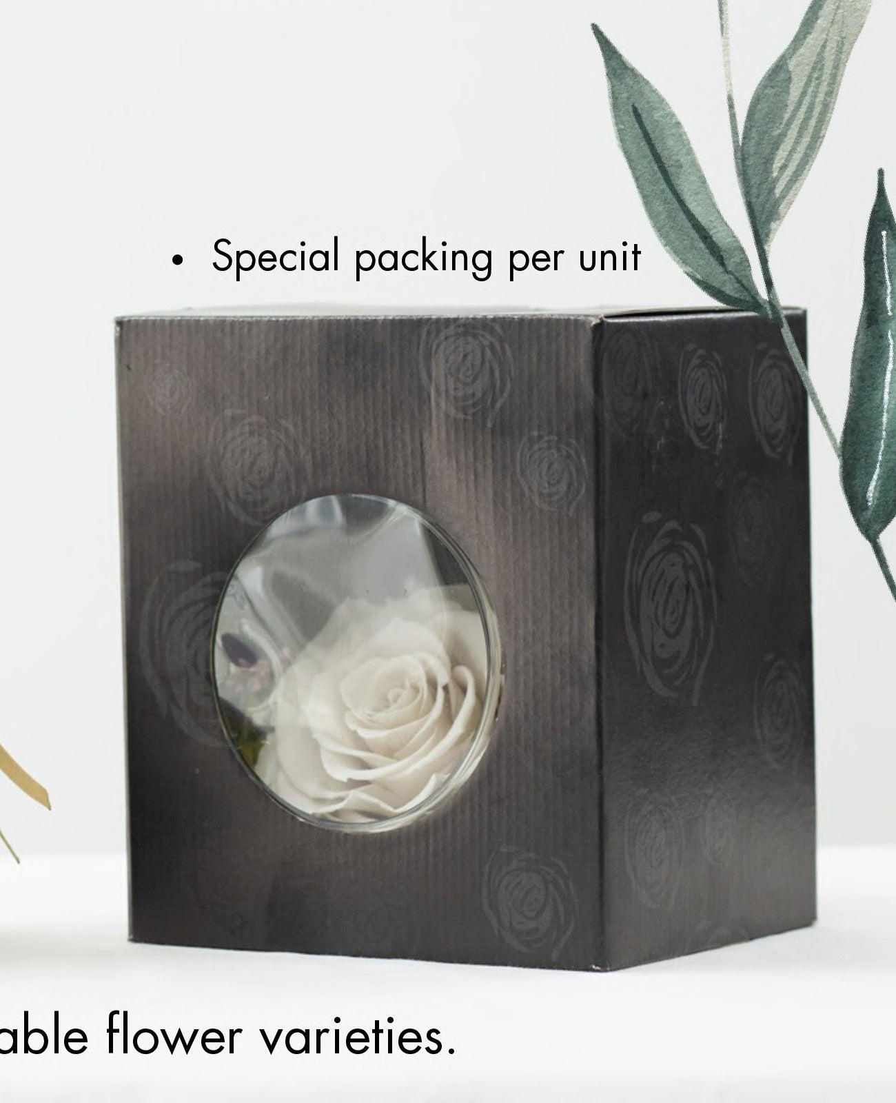 Gift Box 42 · Rose in Hanging Glass Globe